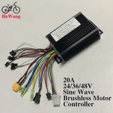 포함 및 컨트롤러 자전거/전기 36V 48V 250W 스로틀 브러시리스 디스플레이 전기 20A 350W 24V 스쿠터 60V LCD, 01 Black