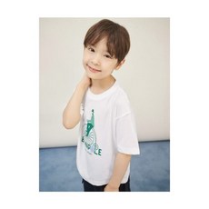 빈폴 BEANPOLE KIDS 그래픽 반팔 티셔츠 화이트 BI5742U011 440715