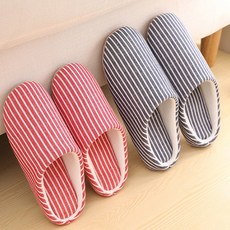 준캡 발이편한 실내화 층간소음없음 화이트단가라 거실화 답례품 사은품 펜션 학원 학교