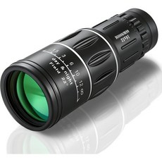 16X52 단안경 고배율 성인용 소형 프리즘 HD 렌즈 조류 관찰 등산 여행 야외 활동용