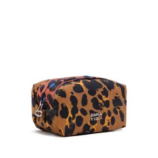 빔바이롤라 레오파드 프린트 지퍼 메이크업 파우치