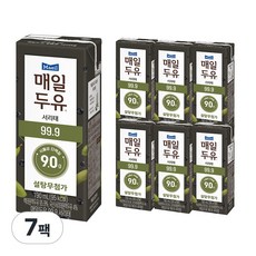매일유업 매일두유 서리태, 7개, 190ml