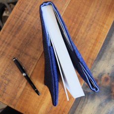 牛仔布 天藍色 布書衣 A6 A5 B6 50K 25K 32K 20K 16k A4 媽媽手冊, 1個