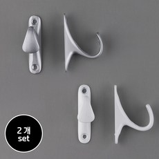 홈드레브 심플 모던 커튼걸이 후사고리, 화이트 2개 세트