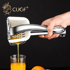 廚貴妃 CUGF 304不鏽鋼手壓榨汁機 水果檸檬榨汁器 手動果汁機 擠壓器 約翰家庭百貨, 1個