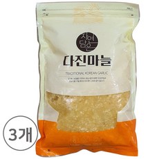 국산 창녕마늘 냉장 다진마늘 당일제조, 1kg, 3개