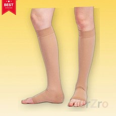 오픈토 종아리 압박밴드 xL 베이지 부종관리 혈액순환용