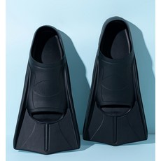 오션킷 오리발 숏핀 프리다이빙 스노쿨링 수영 실내 수영장, 블랙