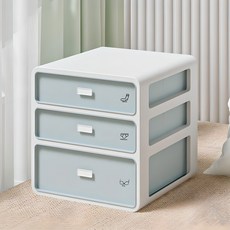 리빙공감 스마팅 속옷 양말 수납 리빙 칸막이 정리함 3단, 블루, 1개