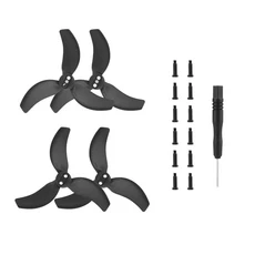 DJI Avata 2 드론 블레이드 용 프로펠러 액세서리 경량 윙 팬 교체 예비 부품 다채로운 패들, 02 Black 2 pairs, Black 2 pairs