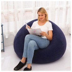 룸메이트 1인용 에어소파(네이비) 원룸쇼파 일인소파, 상세페이지 참조