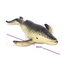 윙크라운 해양 동물모형 고래 소프트 동물모형, 고래40cm, 1개