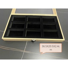 케이스 표본 상자 박제 나비 액자 잠자리 곤충 수업 우드 교육용 수집, 1개, 6. 10X5.5cm 9각 그리드