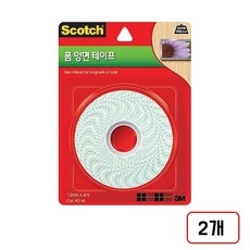 3M)폼양면테이프, 2개, (2140/12mm*4m/M325670)