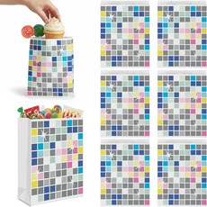 16.5cm x 21.6cm(6 1/2인치 x 8 3/4인치) Birthday Beats 디스코 파티 선물 가방 - 8개, 16.5cm x 21.6cm(6 1/2인치 x 8 3/