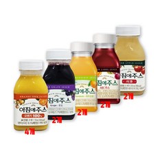 서울우유 아침에주스 오4 포2 감귤2 사2 ABC 2 210ml 총12개, 12개