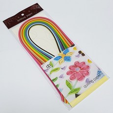 퀄링페이퍼 3mm/ 종이감기공예재료 페이퍼롤링 가는색종이띠접기 취미용품 장식 꽃 포장 만들기재료