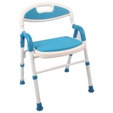 진산 접이식 환자 간병 어르신 목욕의자 S-158, 1개, 블루