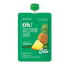 아워홈 Oh! 파인애플 제로, 80개, 100ml