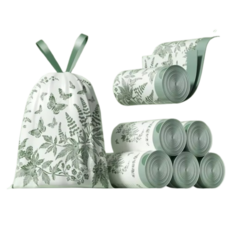 은성 끈이 있어 편리한 재활용 비닐 봉투 향기나는 음식물 쓰레기 봉투 벌레 모기 퇴치 쑥향, 90개, 20L