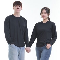 (8color)쿨론검정라운드 긴팔티셔츠 식당 업소 가게티제작 유니폼셔츠 홀서빙복