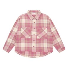 소이 여아 아웃포켓 체크 크롭 셔츠 21W5381 PK