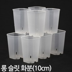 세인화분 투명 사각 슬릿 롱 화분 10P 세트, 10개