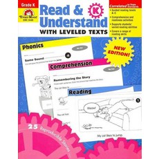 Read & Understand with Leveled Texts Grade K, Evan-Moor Educational Publishe