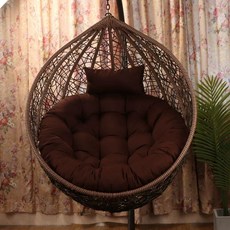 흔들의자쿠션 라탄 안락 등박이 방석 시트 리클라이너 쿠션 의자 체어 쇼파, 1개, K. 갈색