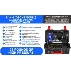 3500W 상업용 가정용 스팀 청소기 에어컨 주방 레인지 후드 자동차 스팀 청소기 및 알칼리성 청소, 01 220V, 01 5 in 1, 01 EU