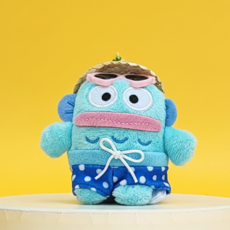 BSC 산리오 바캉스 인형 키링 귀여운 강아지 고양이 키홀더 가방고리 책가방 백팩 인형키링, 1개, 3. 한교동 바캉스 키링, 8cm