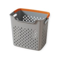 日式簡約可分類髒衣籃 小號 髒衣收納籃 髒衣籃, 大號, 灰色