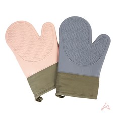 주파트먼트 실리콘 오븐 장갑, 블루, 1개