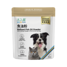 MORESON 木入森 魚油粉 獸醫推薦 Omega-3 補充 良好體質, 1個, 歐米伽 3, 30份