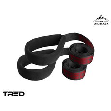 TRED 黑四驅ALL BLACK 脫困板牽引繩 1500mm，高強度耐磨材質，適用於各種車型