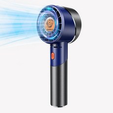 Guirble 휴대용 팬 휴대용 터보 팬 강력한 개인 팬(7000rpm 고속 모터 배터리 작동 3-16시간) 여행/야외/선물/메이크업을 위한 USB 충전식 미니 휴대용, 네이비 블루