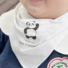 뉴코코맘 프리미엄 무형광 밤부손수건 면100% 아기손수건