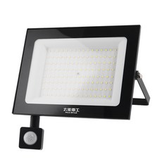 MAX STAR LED感應投射燈 100W 全電壓 戶外照明 正白光, 【太星電工】100WLED感應投射燈/全電壓 戶外感應燈 人體感應 工業燈 庭院燈 花園燈 插電感應燈 WDC30100, 1個