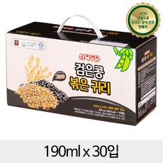 삼육두유 검은콩 볶은 귀리 파우치, 190ml, 30개