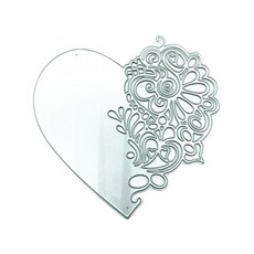 하트 레이스 금속 절단 다이 스크랩북 스텐실 다이 컷 카드 엠보싱 DIY 사진 앨범 템플릿 곰팡이 장식 금형, 1