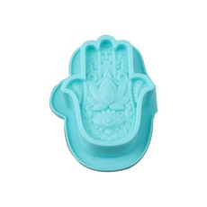 신의 파티마 눈의 손 실리콘 양초 금형 수제 케이크 비누 테라피 석고 도구, 색상: 4. 1pcs Mint Green, 1개