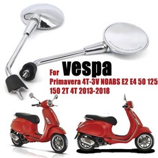 Vespa Primavera 용 오토바이 액세서리 4T-3V E2 E4 50 125 2T 4T NOABS 2013-2018 사이드 미러 후면 후면