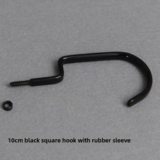 옷가게용 옷걸이 고리 금색 은색 나무 플랫 고리 원형, 10개, 10cm 고무 슬리브가 있는 검정색 사각형 후크