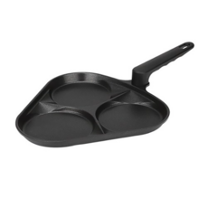 키친아트 뉴 에그팬 휴브 삼각형 3구 후라이팬24cm, 24cm, 1개