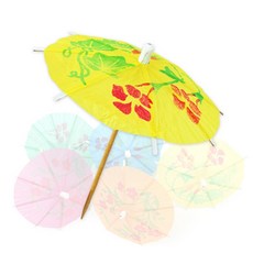 칵테일 미니 우산 40P 파티용품 데코픽 꼬지 장식 소품