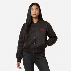 반스 리루 콜라보 블랙 크롭 스트릿 여성 베이스볼 자켓 No.1768975