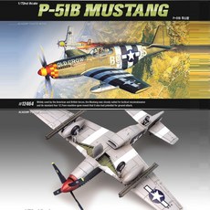무스탕 전투기 아카데미과학 2차세계대전 조립식 조립완구 중학생 모형수집, 1개