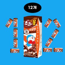 남양 초코에몽 프로틴 단백질팩우유 190ml, 12개