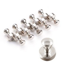 마켓플랜 체스형 초강력 네오디움 자석 걸이 20mm, 실버, 10개