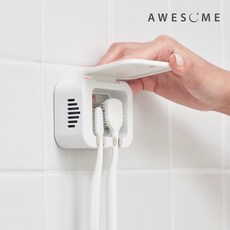 어썸 무선 2구 칫솔살균기, ATS-2000, 화이트